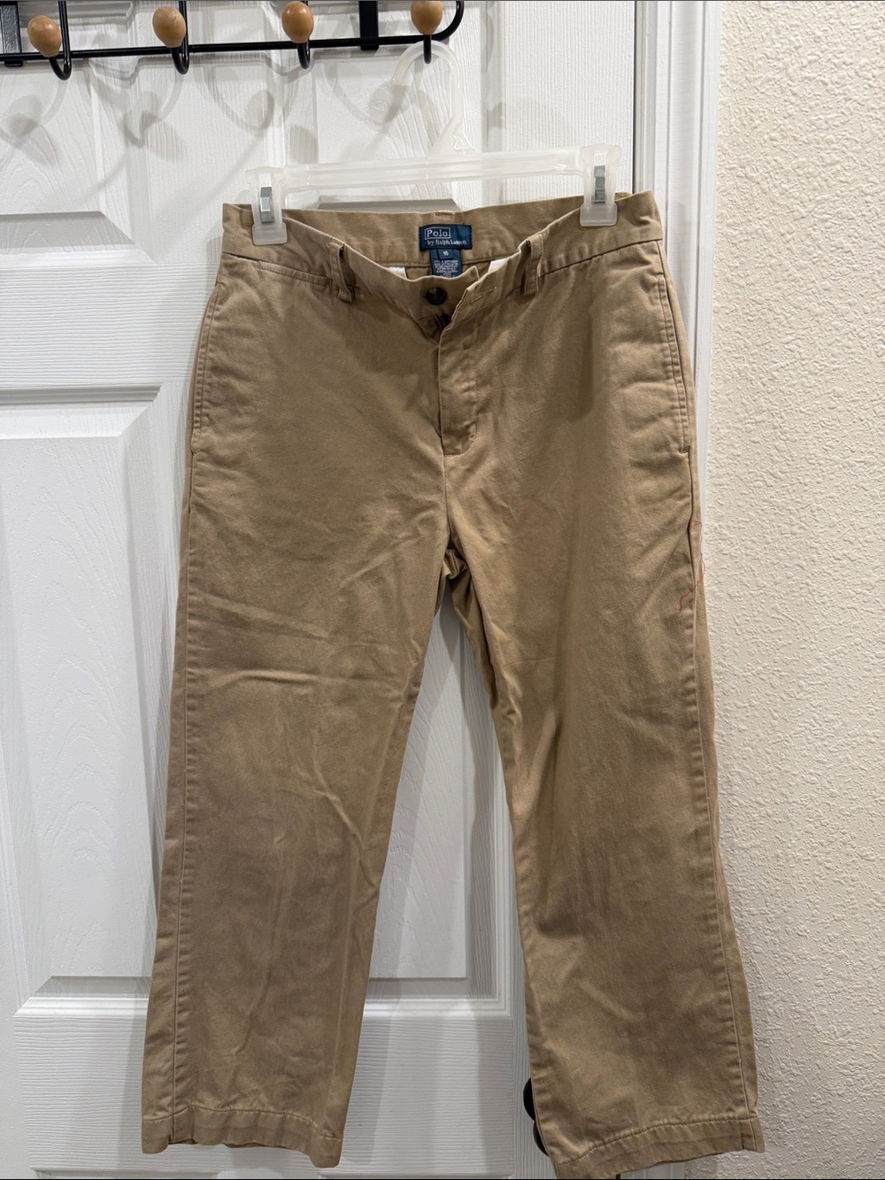 Polo by Ralph Lauren Boy’s Khaki Straight-Leg Chinos/ uniform pants
